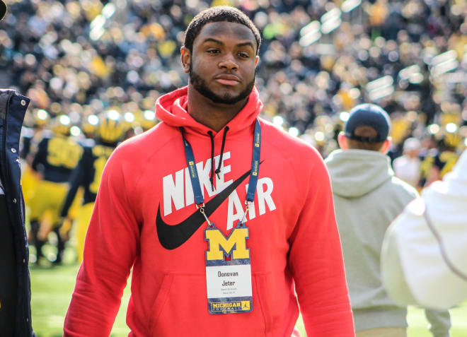 Four-star defensive tackle Donovan Jeter felt right at home at Michigan.