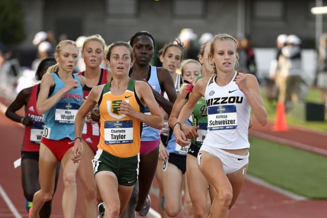 In her final college race, Missouri's Karissa Schweizer won the NCAA title in the 5,000 meters at the women's 2018 NCAA outdoor track and field championships.
