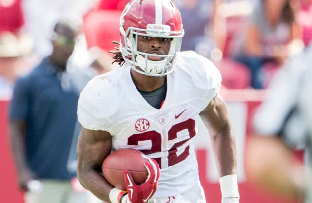 Freshman Najee Harris ran for 70-yards off 17 attempts during Alabama's A-Day 