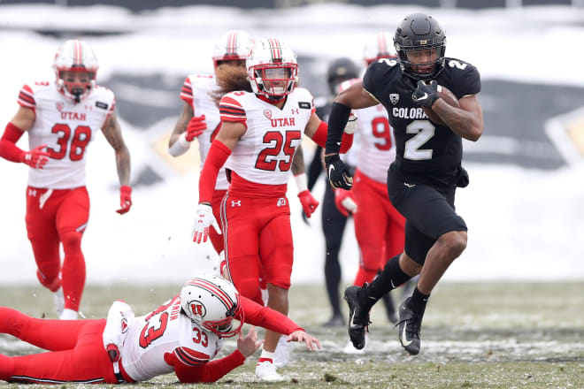 Brenden Rice returns a punt 81 yards for a touchdown vs. Utah on Dec. 12