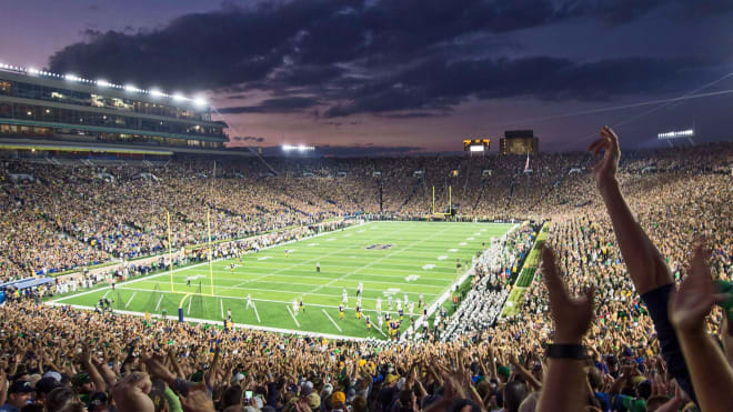 Notre Dame is seeking to finish unbeaten at home under head coach Brian Kelly for the fourth time.