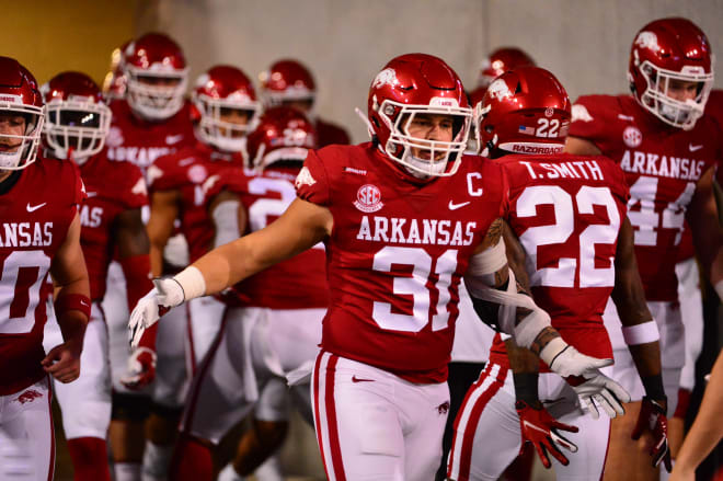 Grant Morgan is returning to Arkansas for a sixth year in 2021.