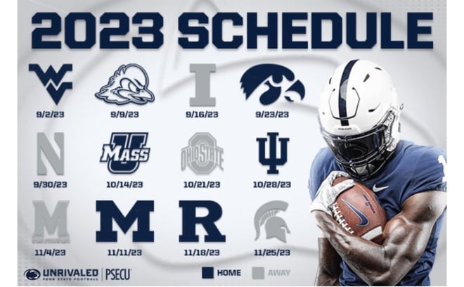 Printable 2023 Penn State Nittany Lions Football Schedule