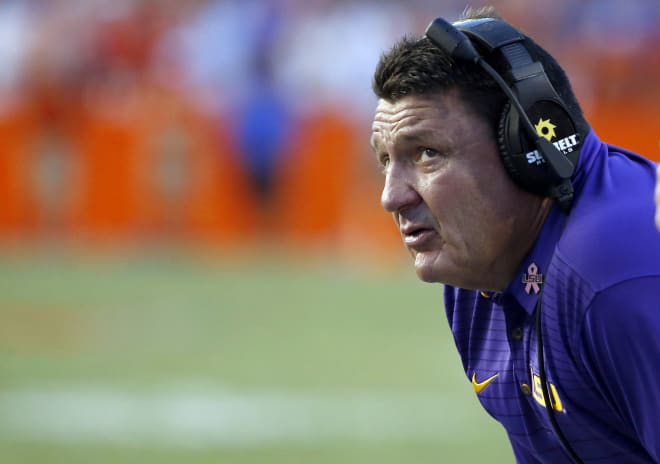 Ed Orgeron says he's able to sleep after Saturday's win in Gainesville