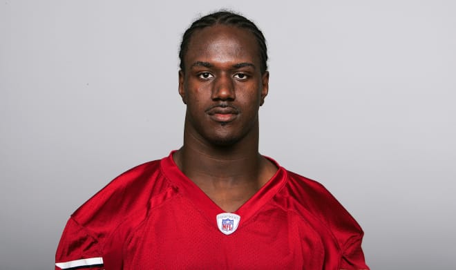 Former Clemson wide receiver Derrick Hamilton is shown here with the Atlanta Falcons in 2007.