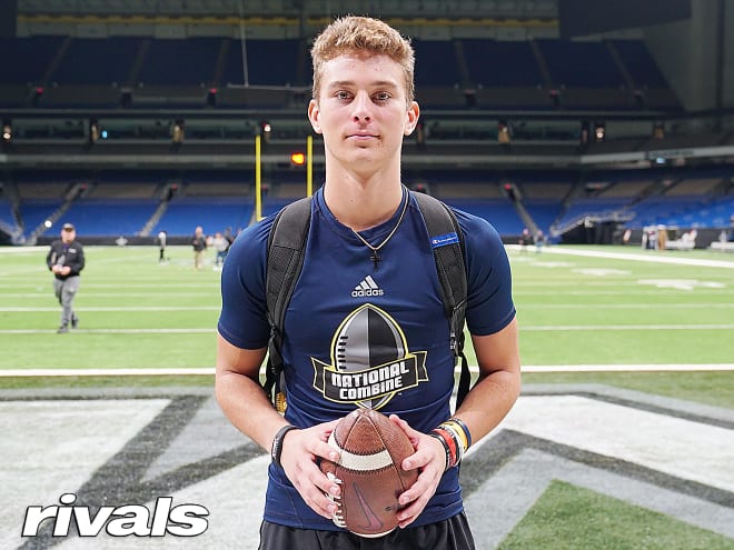 2024 class quarterback CJ Carr has visited Notre Dame four times. 