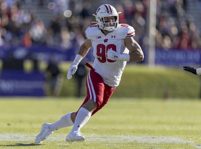 Wisconsin outside linebacker C.J. Goetz 