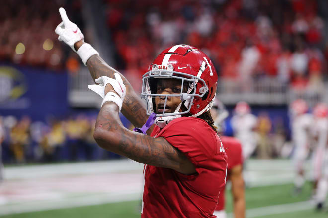 Alabama Crimson Tide receiver Jameson Williams. Photo | Getty Images 