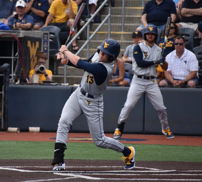 Brophy homered for the West Virginia Mountaineers during last year's season-ending loss to Texas A&M in the Morgantown Regional.