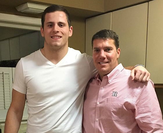 Tverdov poses with Ash during yesterday's in-home visit