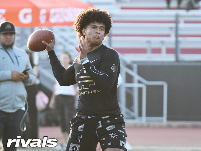 Notre Dame is the first school 2023 quarterback Kenny Minchey has reported an offer from since committing to Pittsburgh.