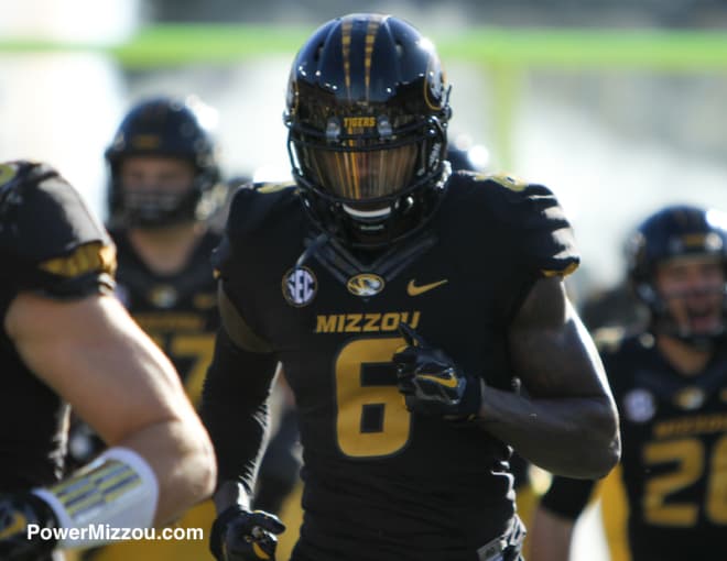 J'Mon Moore had both of Missouri's receiving touchdowns on Saturday. 