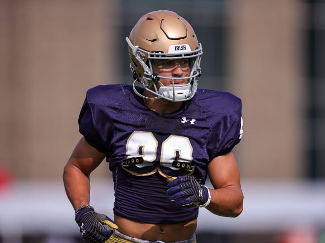 Two-sport athlete Jordan Faison had his partial lacrosse scholarship elevated to a full-ride football scholarship after playing for Notre Dame against Louisville.