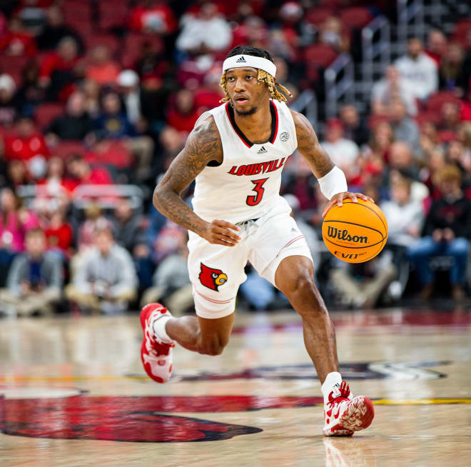 Louisville point guard Elbert Ellis of Durham, N.C., is averaging 17.5 points per game this season.