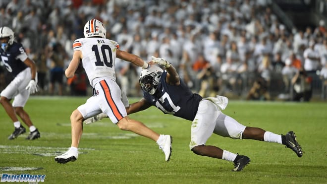 Penn State Nittany Lion defensive end Arnold Ebiketie ranks among the best defensive players in the country according to Pro Football Focus. 