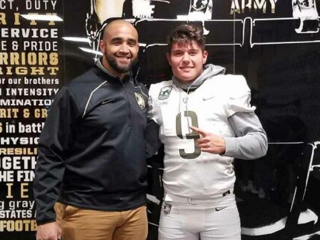 LB Dominick Barbuto during his unofficial visit to Army West Point in early March