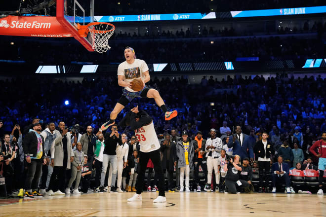 Pat Connaughton Dunk Over Christian Yelich Shirt