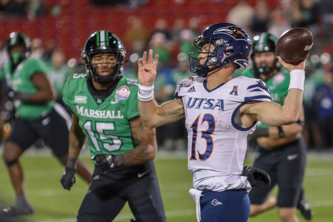 Owen McCown overcame a slow start to help lead UTSA to the first bowl win in program history.