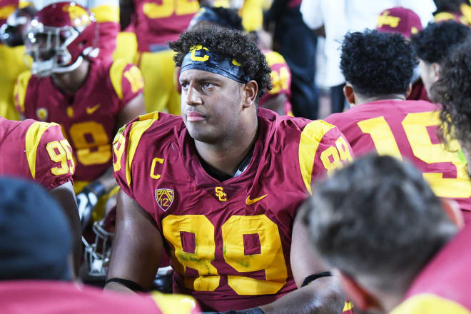 Redshirt senior defensive end Christian Rector plays his final home game in the Coliseum on Saturday vs. UCLA.