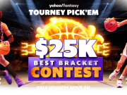 Enter the Yahoo Fantasy Tourney Pick'Em Best Bracket contest for a