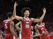 BREAKING: Jaylin Williams will remain in 2022 NBA Draft, forgo final 2  years with Arkansas Razorbacks