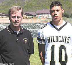 Fort Payne head coach Dale Pruitt and Marcus Carter