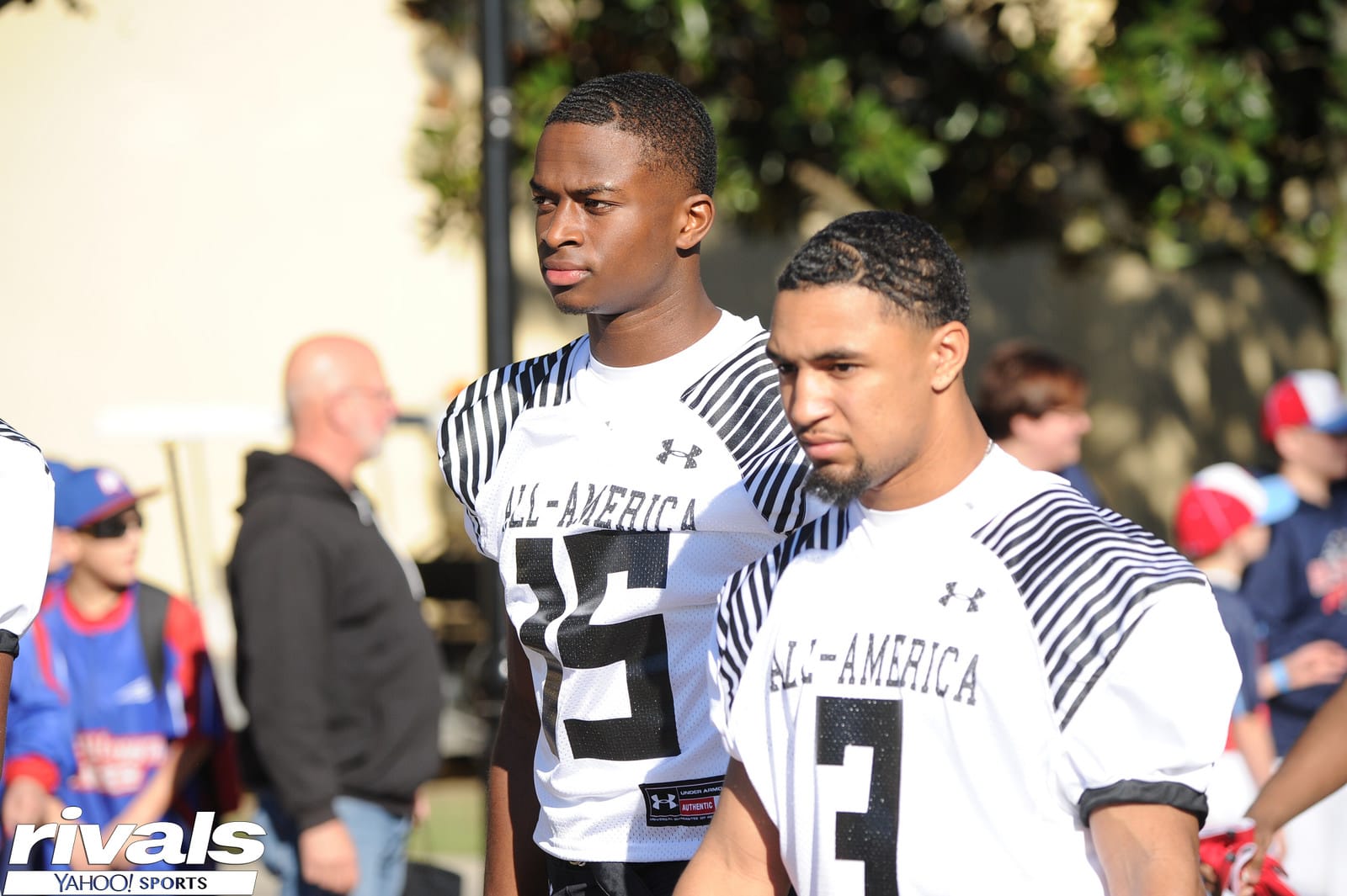 WR Justin Shorter (left) & RB Ricky Slade (right)