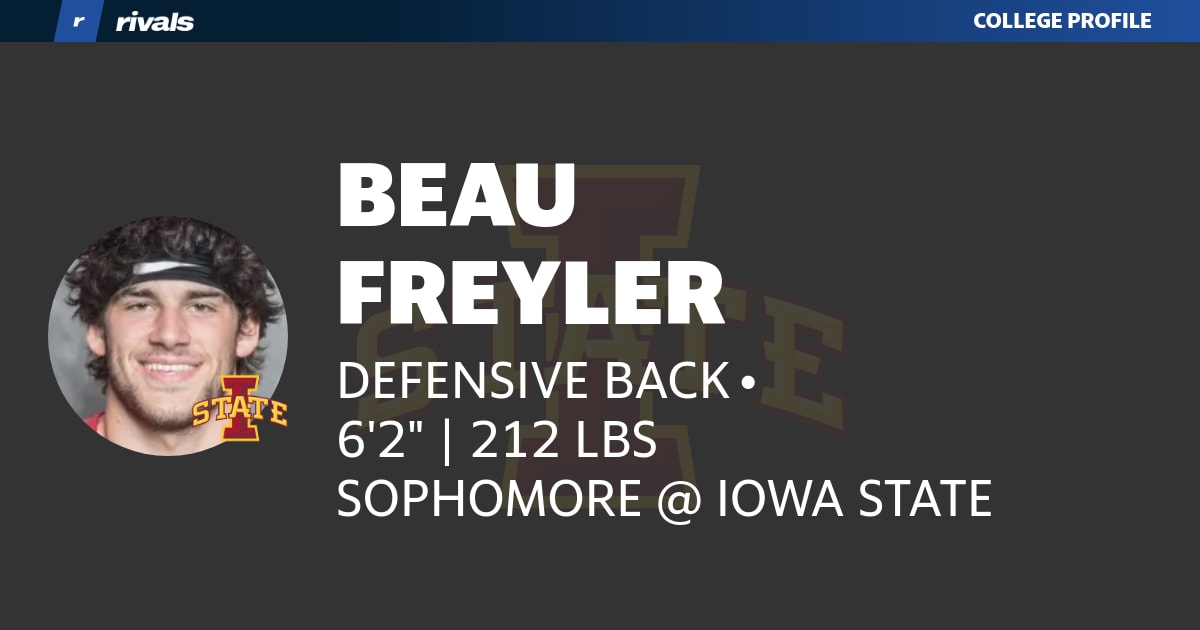 Beau Freyler, SOPHOMORE Defensive Back, Iowa State