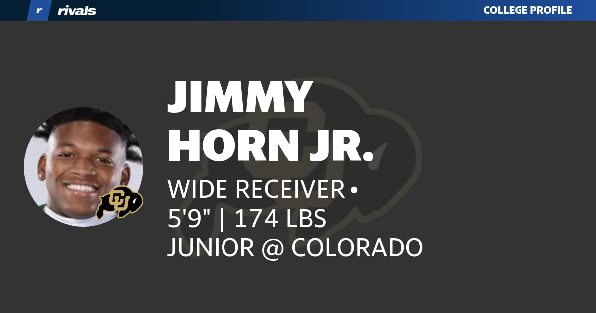 Jimmy Horn Jr., JUNIOR Wide Receiver, Colorado