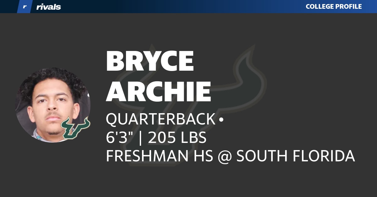 Bryce Archie FRESHMAN Quarterback South Florida